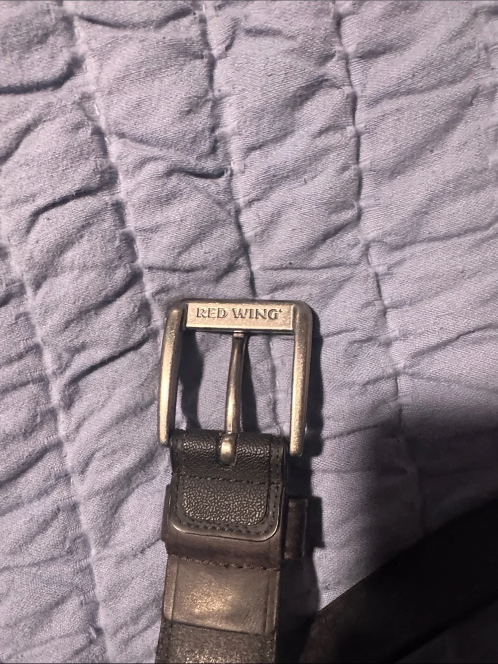 Men's Red Wing Black Leather Belt Sz 38